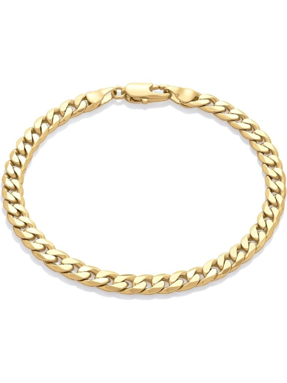Sterling Silver Curb Chain Bracelet - Elegant Fashion Jewelry for Everyday Wear